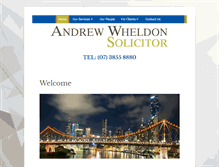 Tablet Screenshot of andrewwheldon.com.au